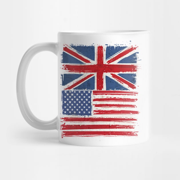 America and Uk Flag by Islanr